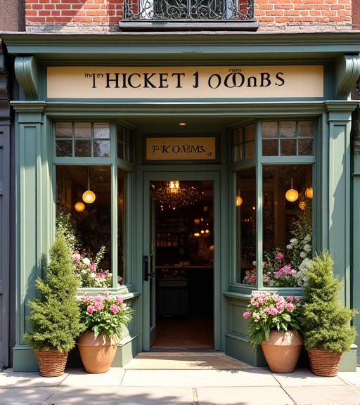 The charming storefront of Thicket Blooms in Hampstead.